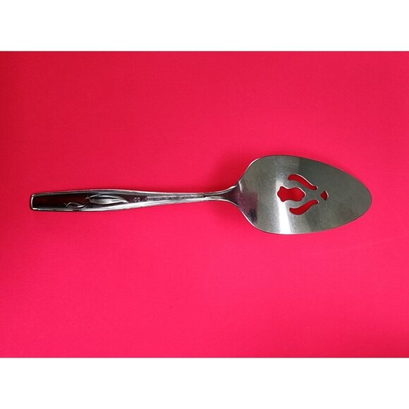 International Whispering Leaves-Autumn Leaf Pie Server Rogers Cutlery Stainless - Picture 2 of 3